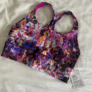 Lululemon Energy Bra Long Line Seawheeze Flash Floral Multi